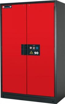 Sicherh.-Schrank Typ 90 H1953xB1193xT615mm - 1 ST  grau/rot Vollblechtren