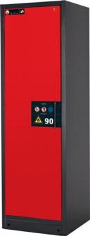 Sicherh.-Schrank Typ 90 H1953xB599xT615mm - 1 ST  grau/rot Vollblechtren