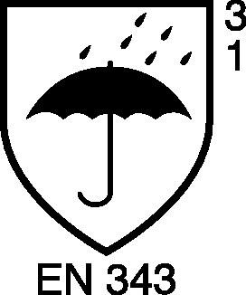 Warnschutzregenhose Dirk - 1 ST  Gr.L gelb/schwarz