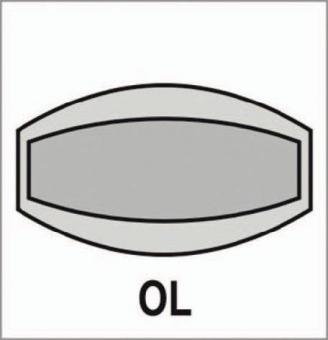 Langschildpaar 202SP F4/bronzef.F4 - 1 PA  SK/OL 78mm HOPPE