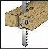 Sbelsgeblatt L.150mm B.19mm - 1 ST  TPI 6 4,2mm gefr.,geschr.5 St./Karte PROMAT