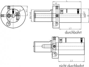 Werkzg.h.E2 S DIN 69880 Typ - 1 ST  B Spann-D.40mm VDI30 z.Bohrstangen PROMAT
