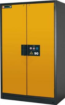 Sicherh.-Schrank Typ 90 H1953xB1193xT615mm - 1 ST  grau/gelb,RAL 1004 Vollblechtren