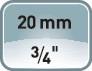 Steckschlsseleinsatz 508100-6 - 1 ST  3/4 Zoll 6-kant SW 27mm HEYTEC