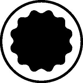 Steckschlsseleinsatz INX - 1 ST  19 1/2 Zoll Innen-Vielzahn M6 L.55mm GEDORE