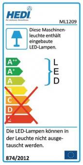 Arbeits-/Maschinenleuchte - 1 ST  9 W 750 lm IP64 2x1 mm H05RN-F HEDI