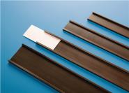 Papieretikett B.37mm m.Klarsichtfolie 