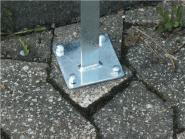 Stahlstnder m. Bodenplatte 