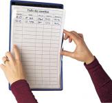 Kontrollblatthalter PVC m.Drahtrahmen 