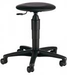 Drehhocker m.Rollen Kunstlederpolster 