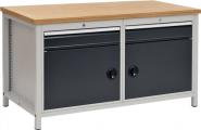 Werkbank lichtgrau grau B1500xH859xT750mm 