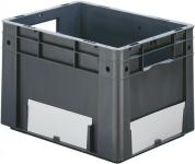 Etikett wei f.Transportstapelkasten 