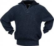 Pullover Gr.M schwarz/blau-meliert 