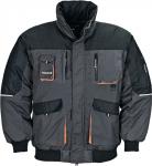 Pilotenjacke Gr.XL dunkelgrau/schwarz/orange 
