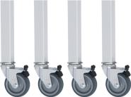 Rollensatz 4 Lenkrollen m.Feststeller 