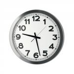 Wanduhr Jumbo Funkuhr Alu.mattsilber 