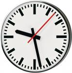 Wanduhr Funkuhr Metall,lack.silber 