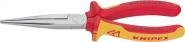 Flachrundzange L.200mm ger.VDE 