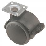 Kunststoffdoppelrolle m.Festst.D.40mm 