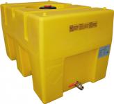 Fass 200l PE gelb m.Staplertaschen 