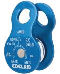 Umlenkrolle "Turn" aus Aluminium blau, Edelrid 