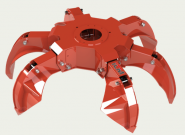 Asymmetrischer Mehrschalengreifer PLY-Z 270/6, ICM 