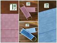 Mund-Nasen-Maske fr Kinder, 100% Baumwolle 