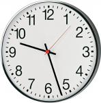 Wanduhr Funkuhr Metall,lack.silber 