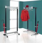 Reihengarderobenstnder o.Hak.alusilber/schwarz 