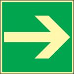 Rettungszeichen BGV A8 L148xB148mm 