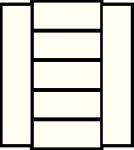 Flgeltrenschrank H1950xB950xT420mm 