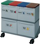 Wertstoffsammler 4x15l,2x30l H675xB800xT315mm 