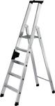 Stufenstehleiter 8 Stufen Alu.Gesamt-H.2540mm 