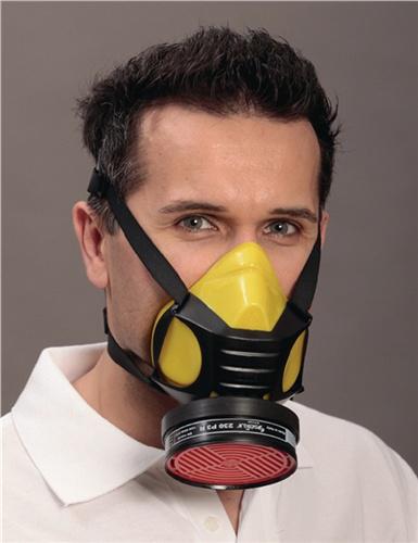 Atemschutzhalbmaske Polimask, GAMMA/Silikone EN 140 o.Filter,Silik.EKASTU