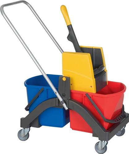 VERMOP Reinigungswagen Eimer 2 x