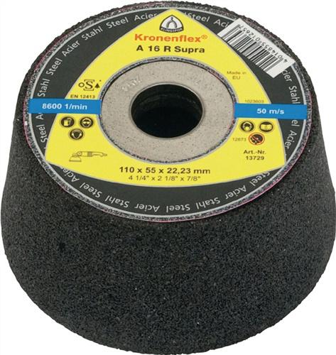 Schleiftopf C30 R 100/55mm Stein/Beton, (Guss bedingt) 30 Bohr.22,23mm KLINGSPOR