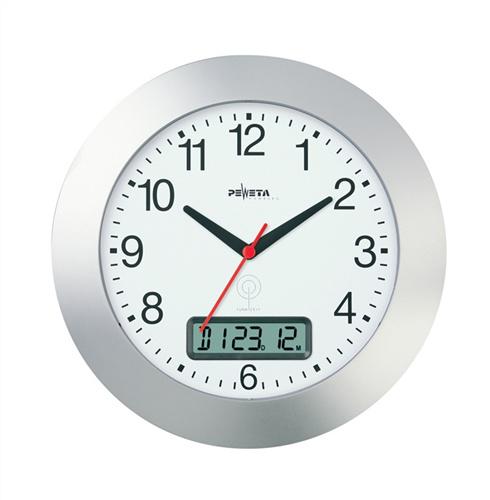 Wanduhr Funkuhr Ku.mattsilber, Zahlen