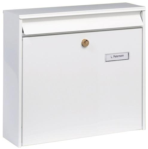 Briefkasten Potsdam H.322mm, B.362mm T.100mm weiß STA DIN C4 BURG-WÄCHTER