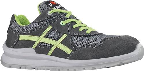 Sicherheitsschuh Nico Gr.42, grau/grün Leder/Mesh S1P SRC EN20345 U-Power