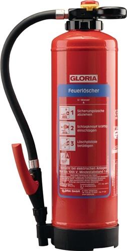 Gloria Wasserfeuerlöscher 9kg aufladb.Brandkl.43
