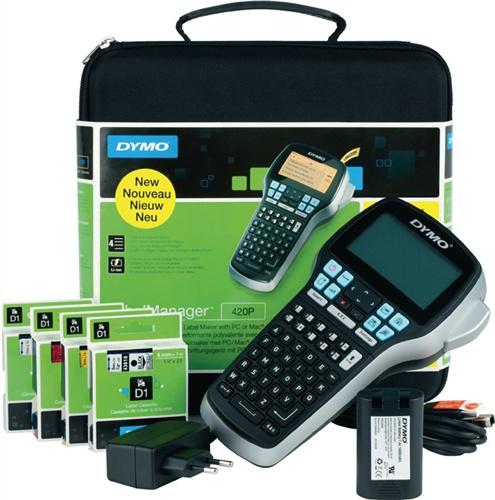 Beschriftungsgerät Label MANAGER, 420 P Schriftband-B.6,9,12,19mm Kofferset DYMO