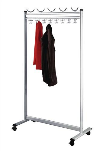 Reihengarderobenständer 10, Hut-/36 Mantelh.B.550mm H.1800mm